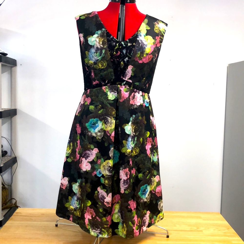 Adrienne Papell floral dress
